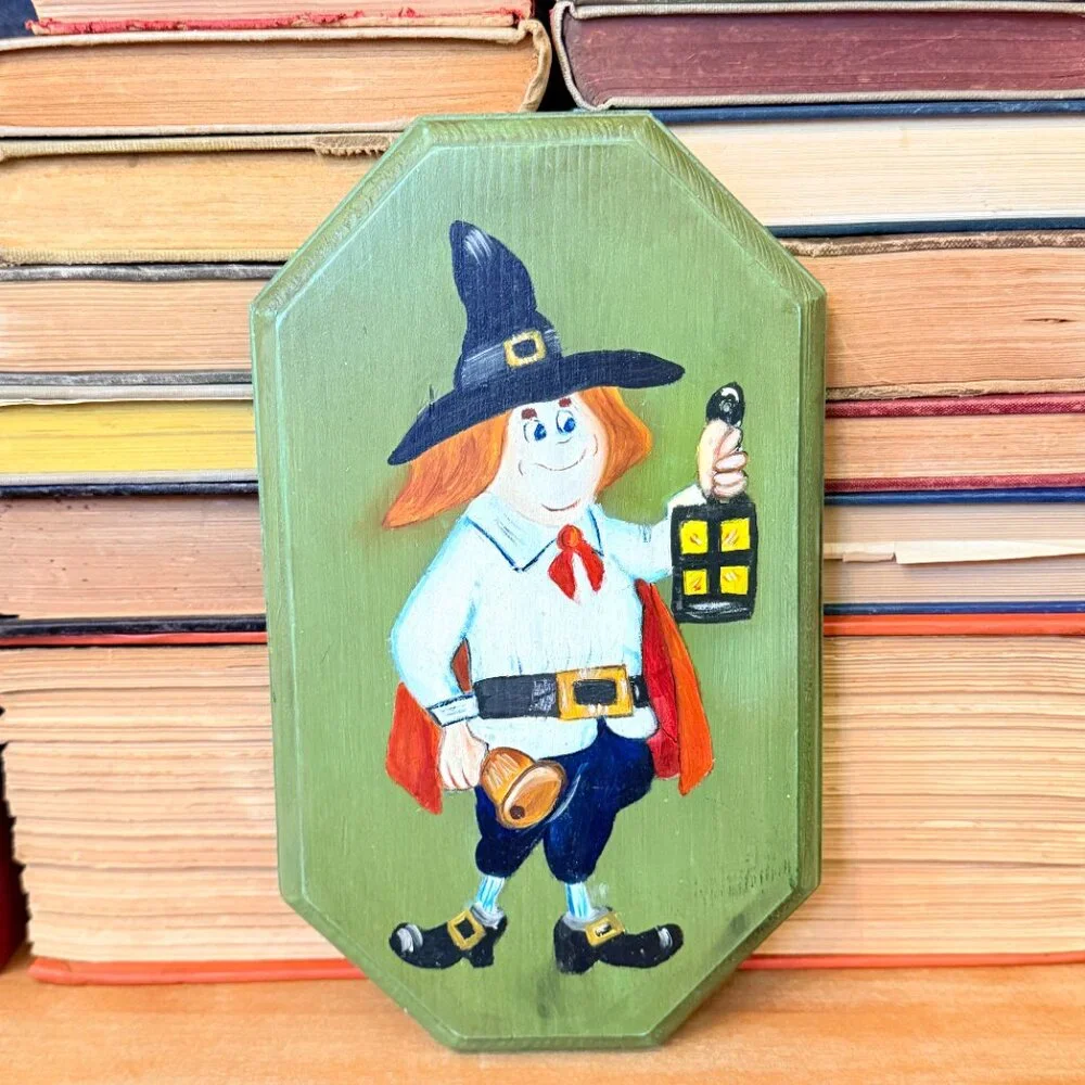 OOAK Hand Painted Plaque from the 1970's - Picture 3 of 8